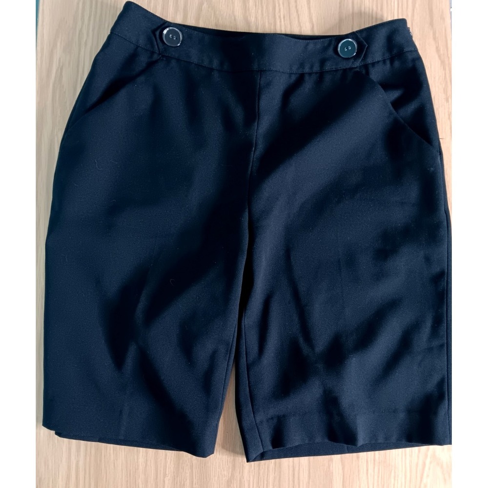 EP Pro Ladies Size 2 Side Zip Black Golf Bermuda Walking Shorts